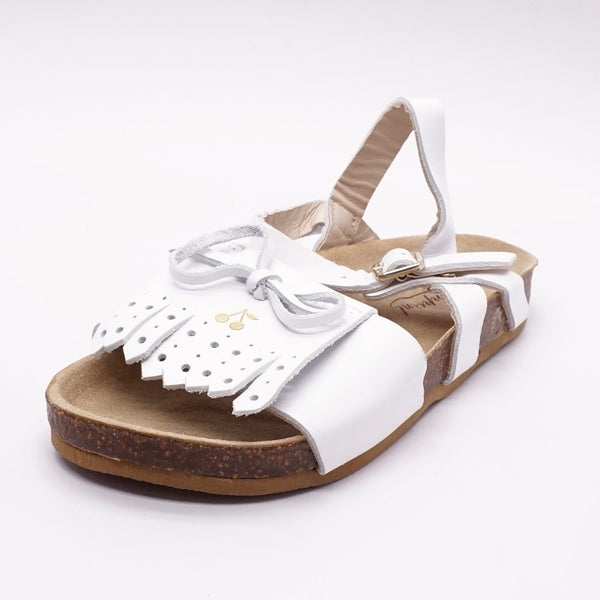 White Leather Sandal