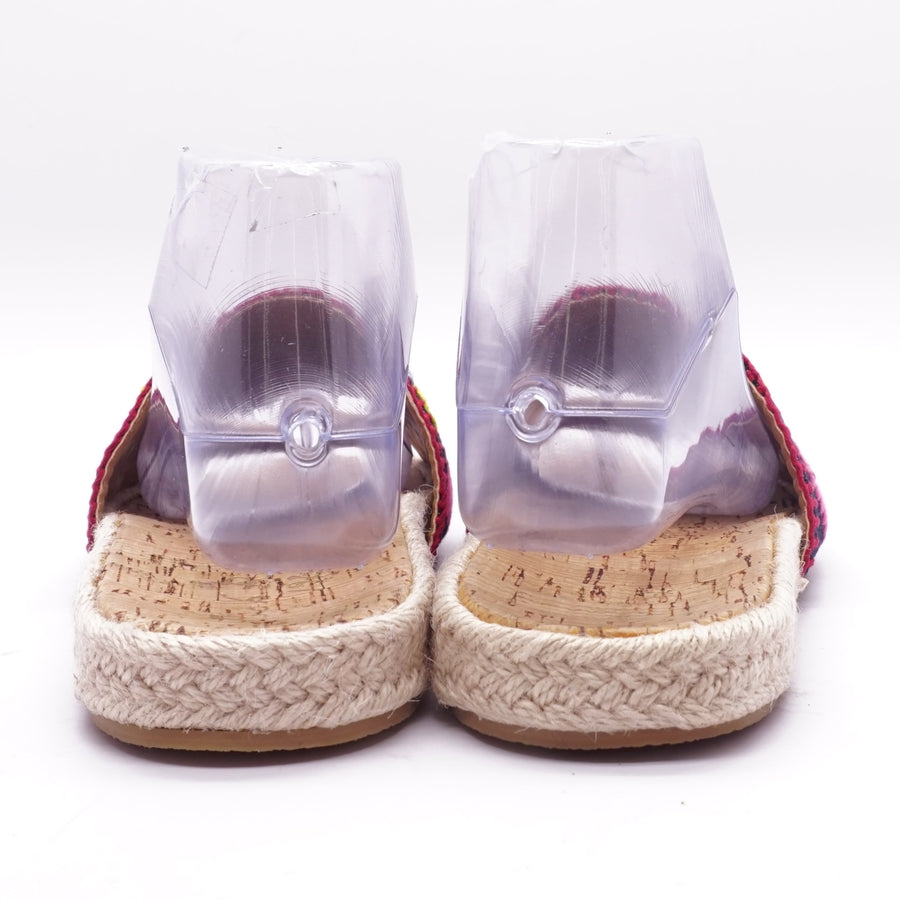 Bettina Embroidered Denim Slide Sandal - Size 7