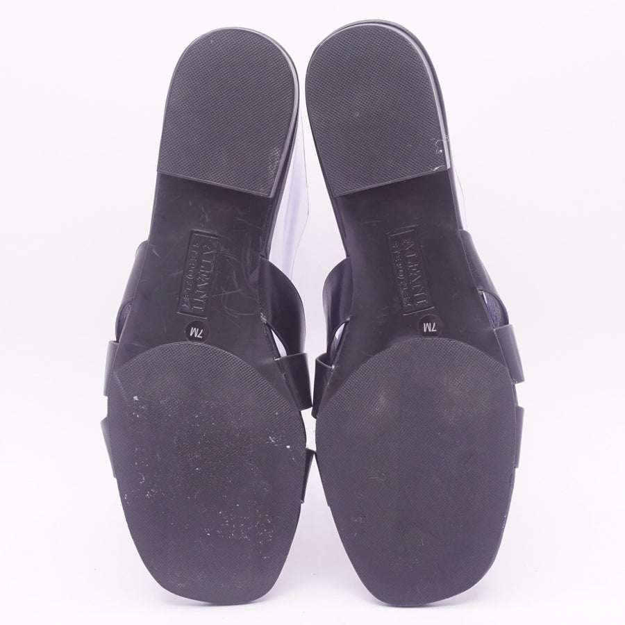 Black Packer Flat Sandal - Size 7