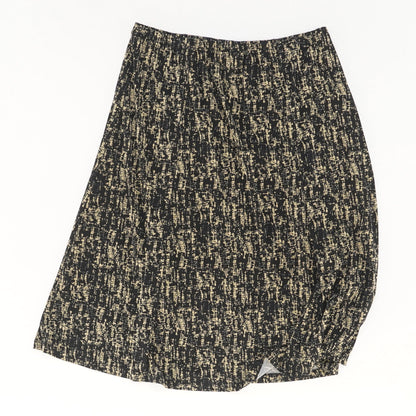 Black Graphic Midi Skirt Set
