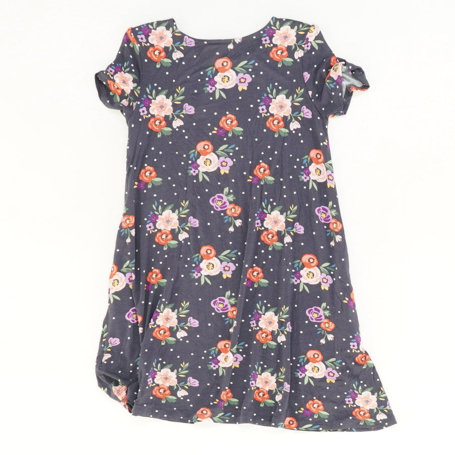 Gray Floral Dress Size Youth M
