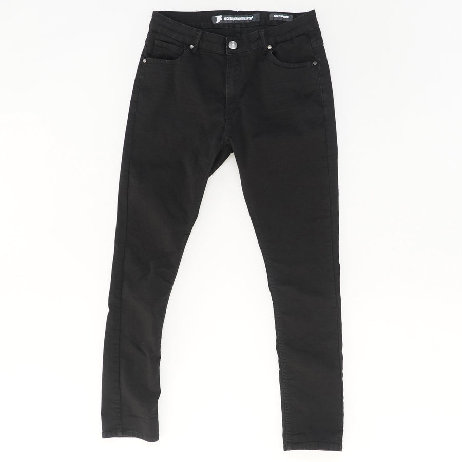 Black Five-Pocket Jeans