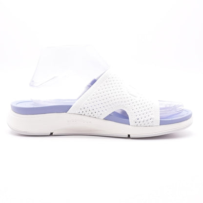 Thrive White Casual Slide Sandals