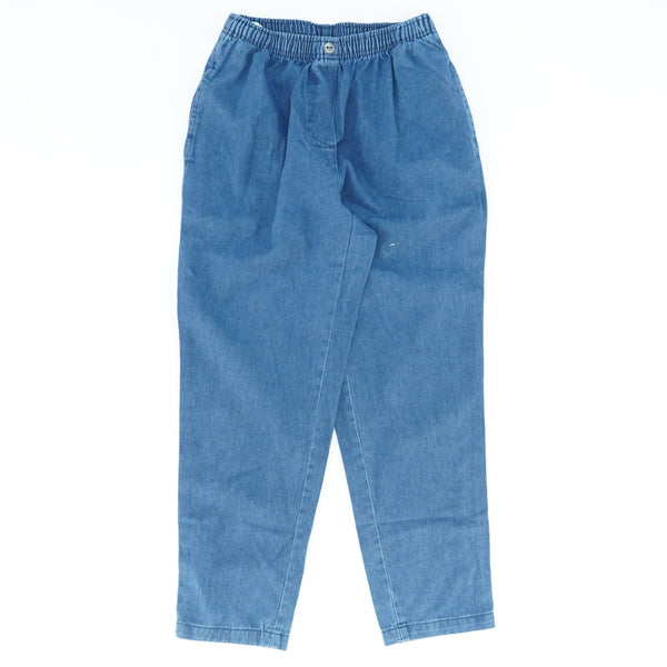Blue Elastic Waist Jeans - Size 12